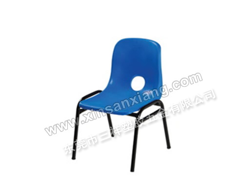 小号铁脚靠背椅<br> 凳面(mm)：420×380×595 <br> 高度(mm)：300