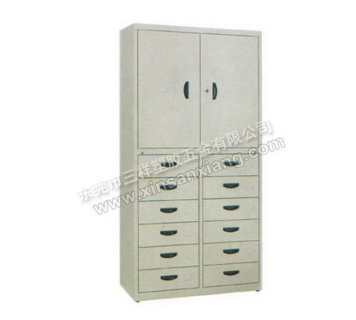 双门十二抽柜<br> 型号：TG-022<br>规格(mm)：1800H×900W×400D